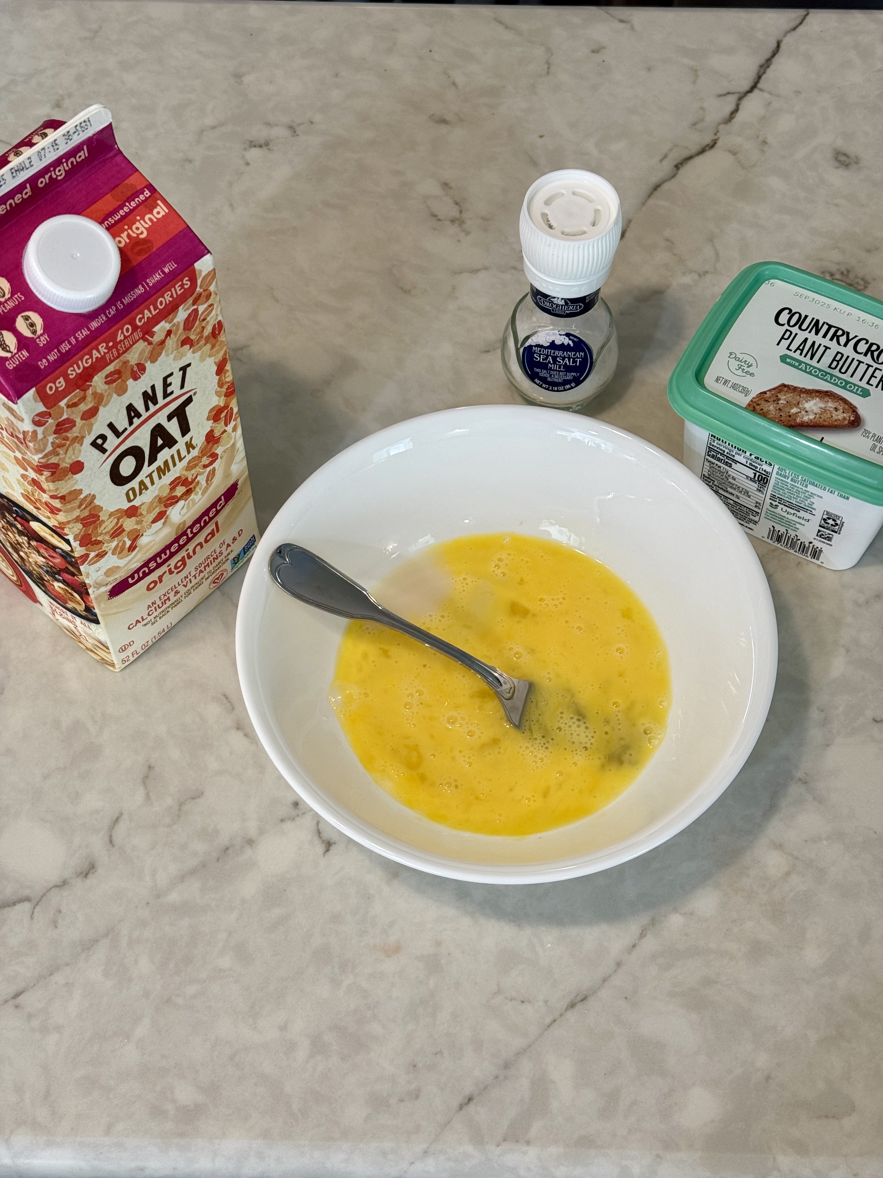 Griddle heating on stovetop