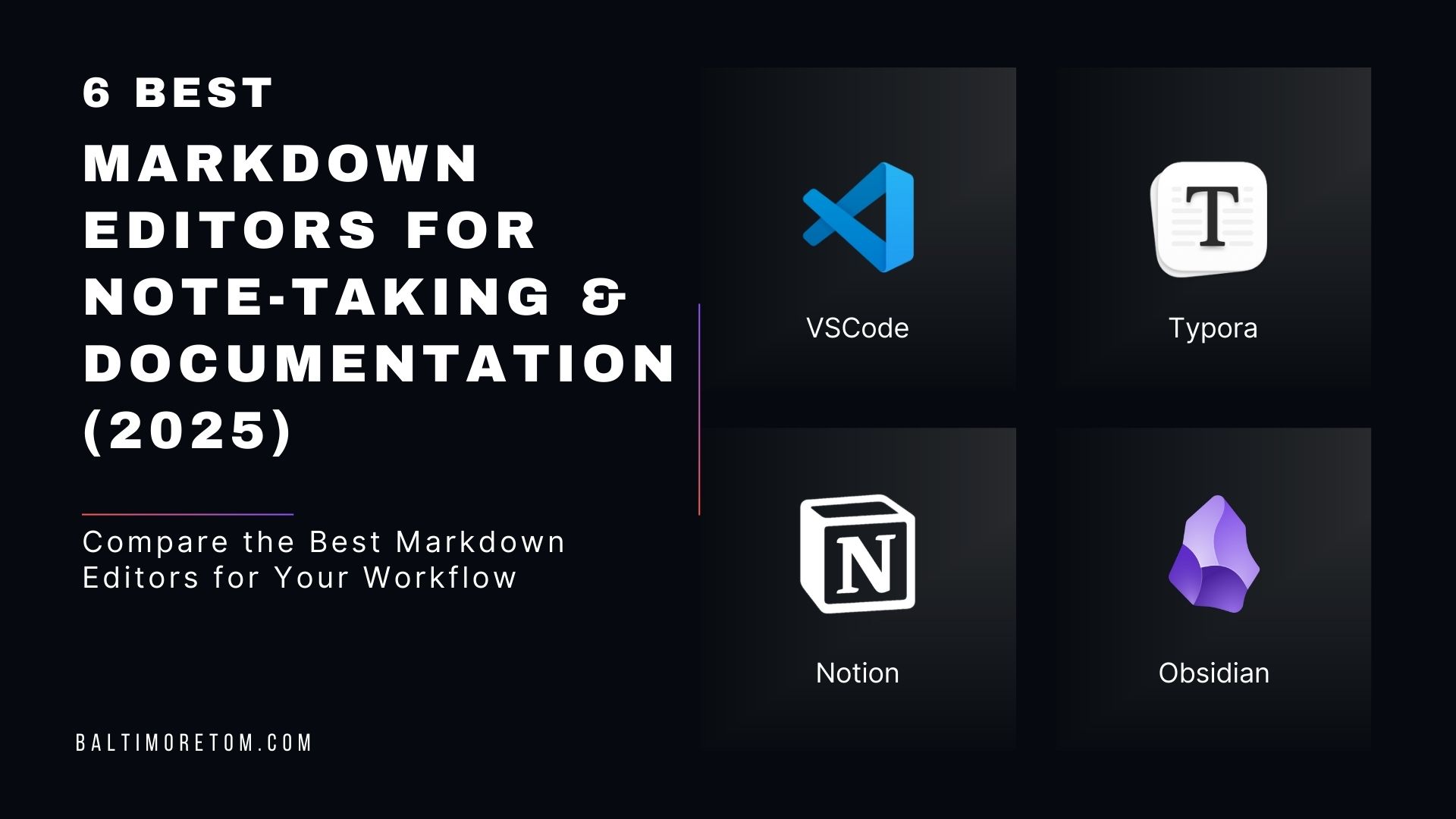 6 Best Markdown Editors for Note-Taking & Documentation (2025)