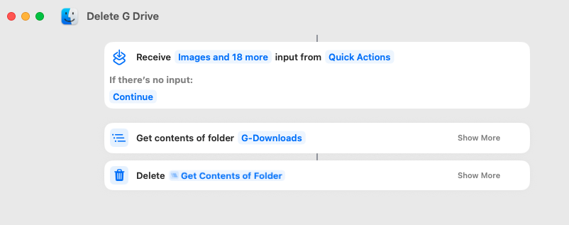 Delete G Drive Contents